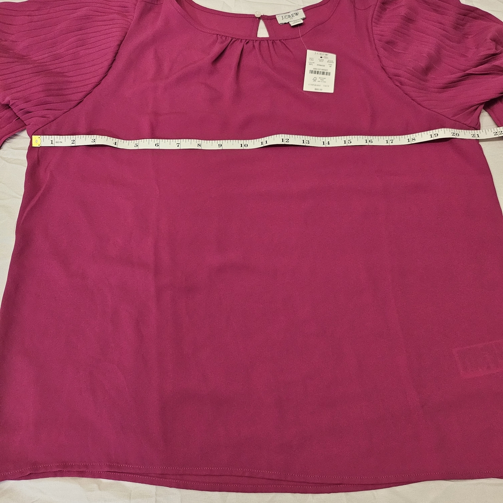 J.Crew Pink / Purple Long Sleeve Top - MEDIUM - Picture 4 of 9